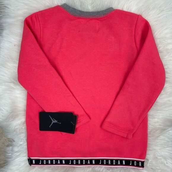 NEW Air Jordan Nike sweater 3T unisex long sleeve pink / salmon color NWT - Picture 2 of 6